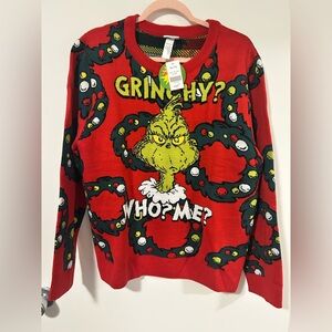 Bluenotes Red Grinch Sweater
